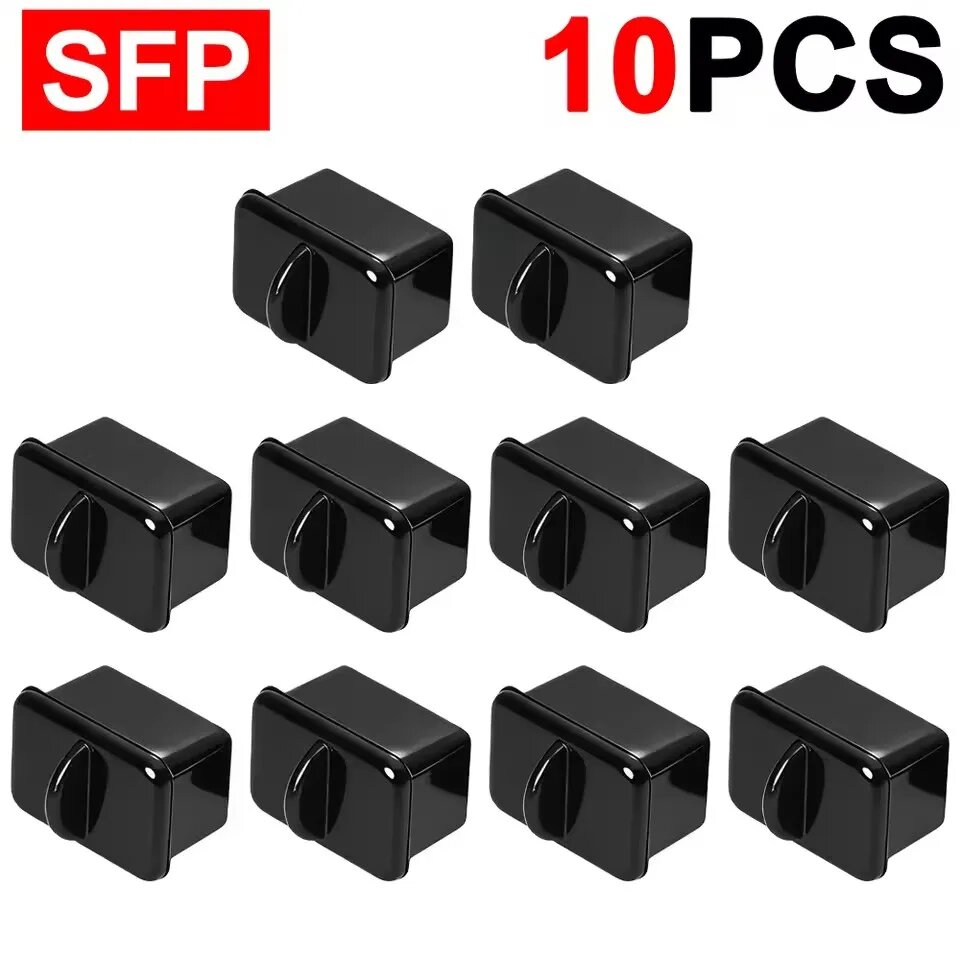 30/10 шт. силиконовые заглушки RJ45/SFP для защиты от пыли, пылезащитные Черный, Black-10PCS-SFP