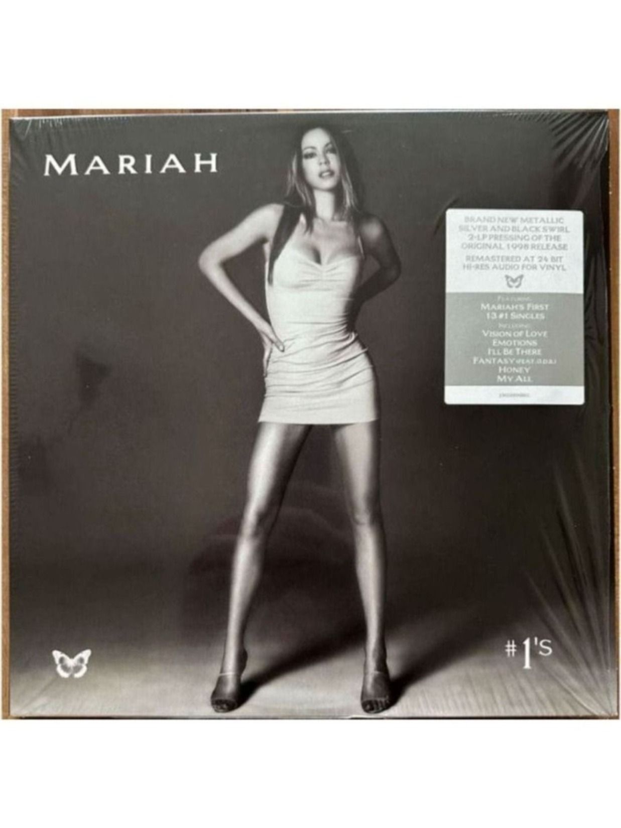 Виниловая пластинка Mariah Carey - #1's 2 x Vinyl, LP, Compilation, Reissue, Stereo, Metallic Silver & Black Swirl