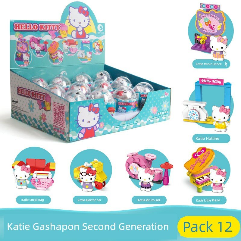 Коллекция фигурок Hello Kitty поколения 2 из Санрио, 12 шт. в коробке с повторами