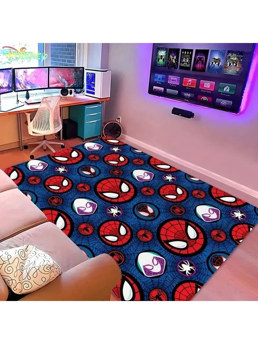 Ковер 160x200 см, прямоугольный, из полиэстера на войлочной основе, 3D-эффект, стиль ар-деко