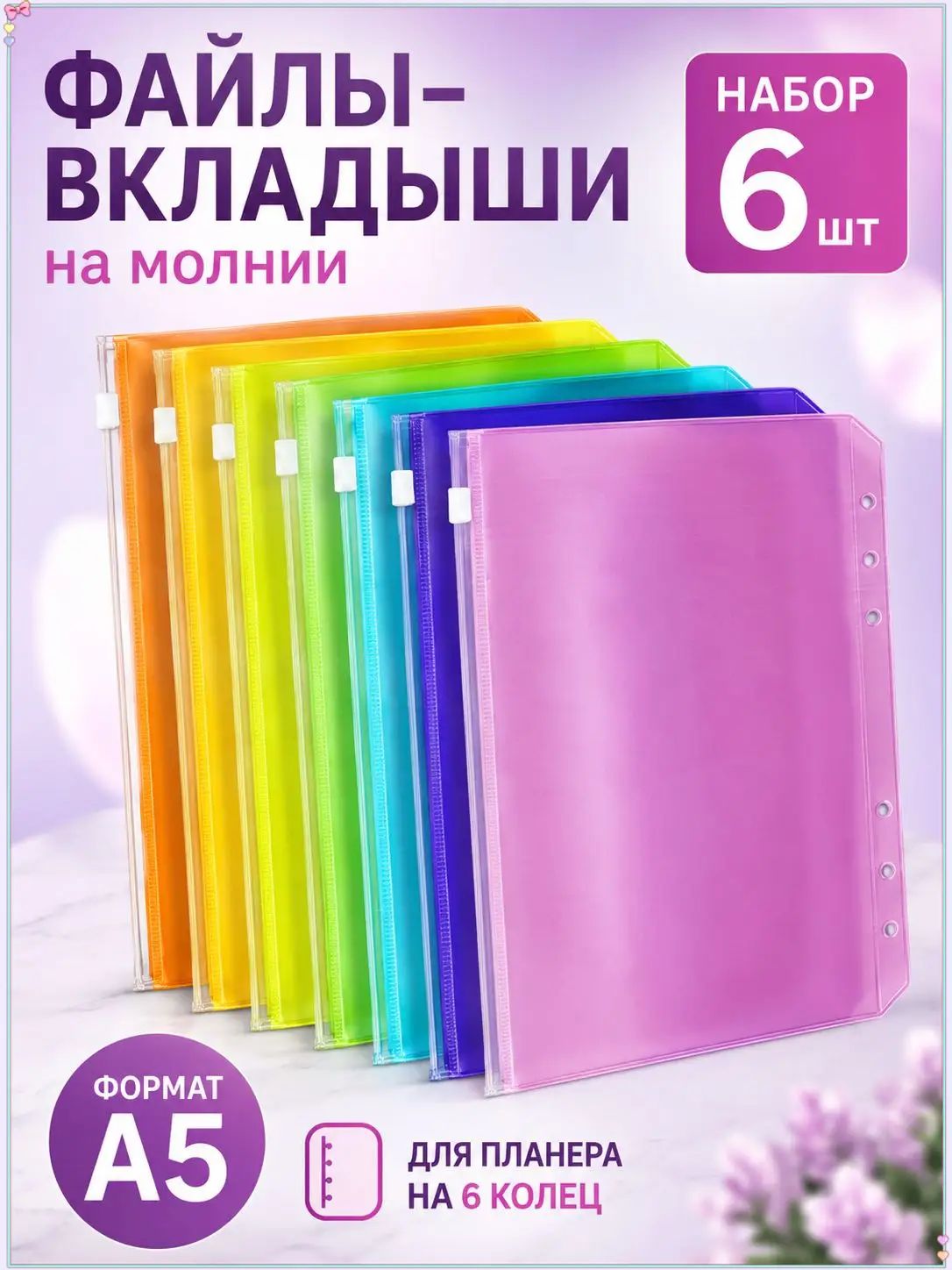 AHZ Папка-конверт A5, 6 шт.
