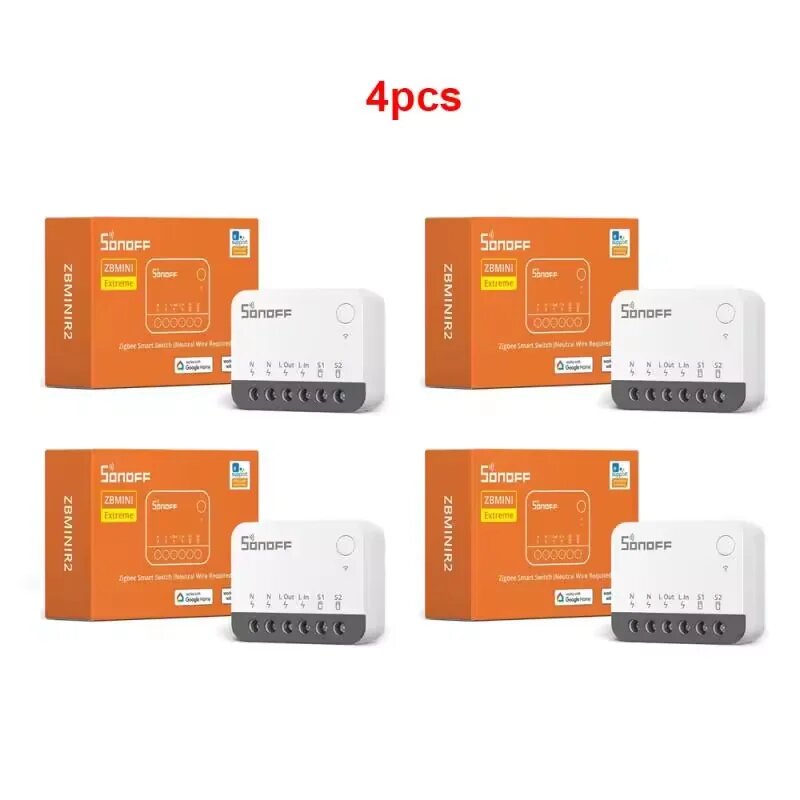 SONOFF ZBMINIR2 Extreme Zigbee, 4шт в комплекте