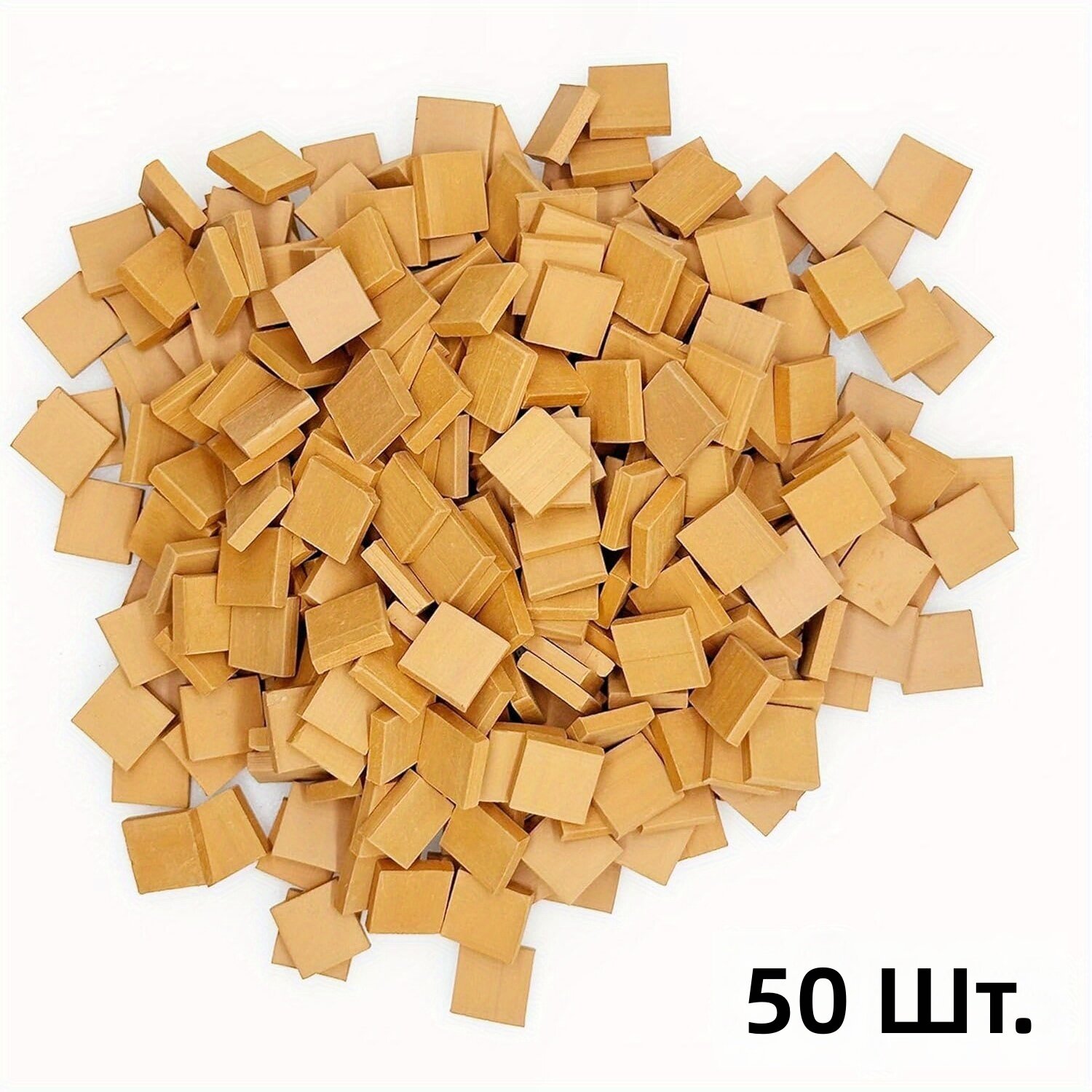 Квадратные мини-кирпичики из глины, красные, 50 шт, 10×10×2,5 мм, масштаб 1:35, для диорам, макетов и кукольных домиков