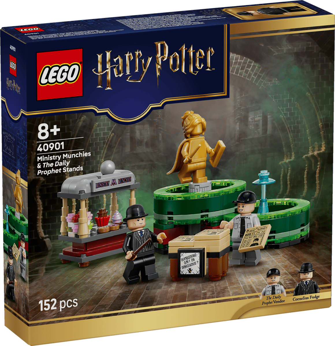 Конструктор LEGO Harry Potter Лавка с закусками и киоск Ежедневного пророка 40901, 152 детали, от 8 лет