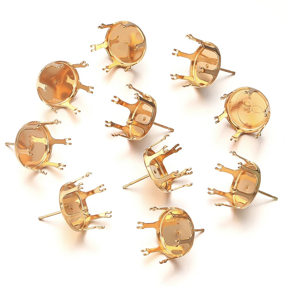 Застежки для когтей KC Gold-04, 4-12 мм
