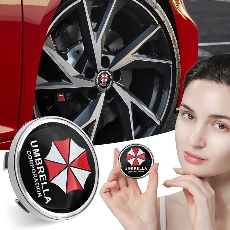 4 шт/60 мм Зонтик (Umbrella) автомобильных колпачков для ступиц