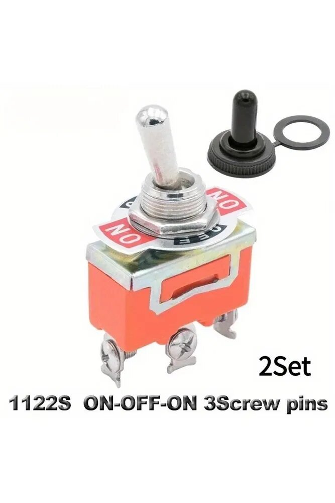 2Set E-TEN1122 SPST DPDT 250V 15A Переключатель с крышкой 2 3 положения с фиксацией ON-ON-ON-ON-ON