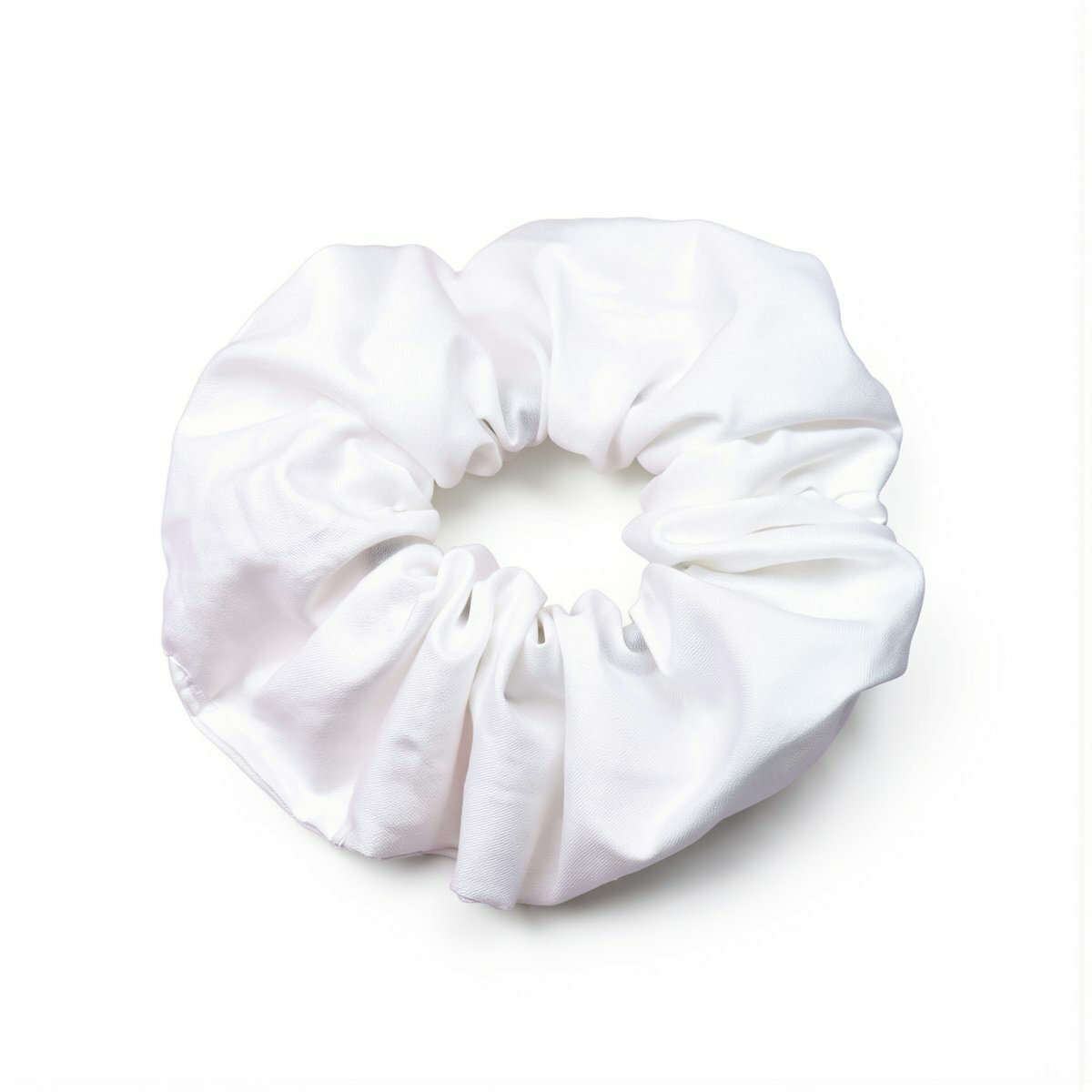 Женская белая резинка scrunchie из чистого хлопка для фиксации волос повседневный аксессуар для дома прогулок учебы и работы для девушек