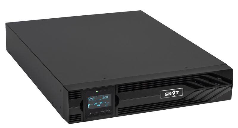 Источник бесперебойного питания (8774) SKAT-UPS 3000-RACK-ON P3 - ИБП 3000 Вт, On-Line, синус, внешн. АКБ 72В, 2хSchuko+1xC19