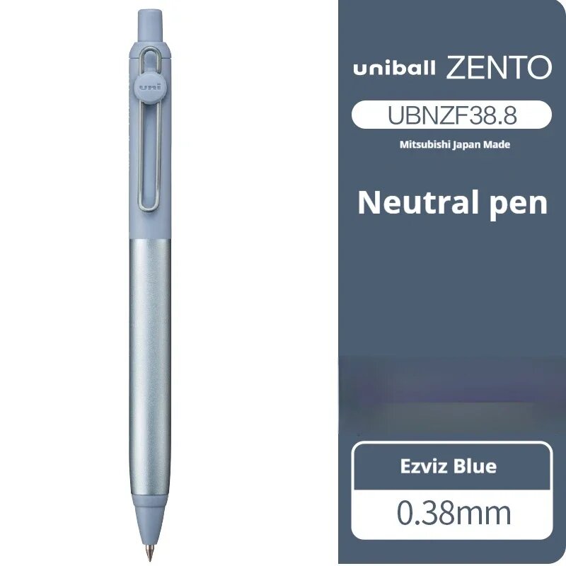 Новая ручка Uni Uni-ball Zento Flow Metal Rollerball с алюминиевым корпусом, гелевые чернила на водной основе, 0.5 мм, ультрагладкое письмо, Япония