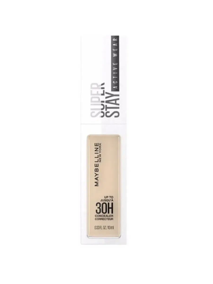 Maybelline New York Консилер для лица и глаз, Super Stay Active Wear 30H, тон 10 бежевый, 10 мл