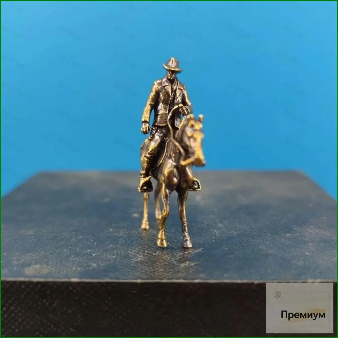 Латунная фигурка Red Dead Redemption, всадник, охотник за головами, каменная декорация, бонсай, аквариум, декоративный камень для автомобиля vv