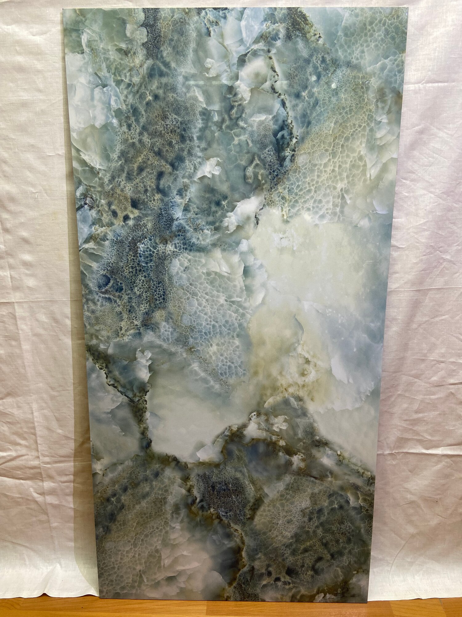 Керамогранит глянцевый Stone Blue, 600*1200, производство Индия, 1шт - 1 плитка