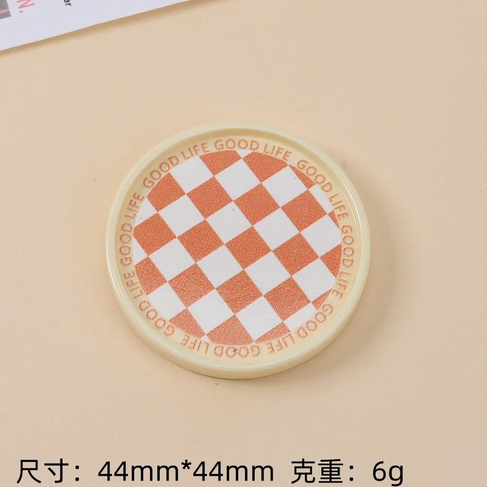 Набор из 3 цветных блюдец для декорирования чехлов round beige brown