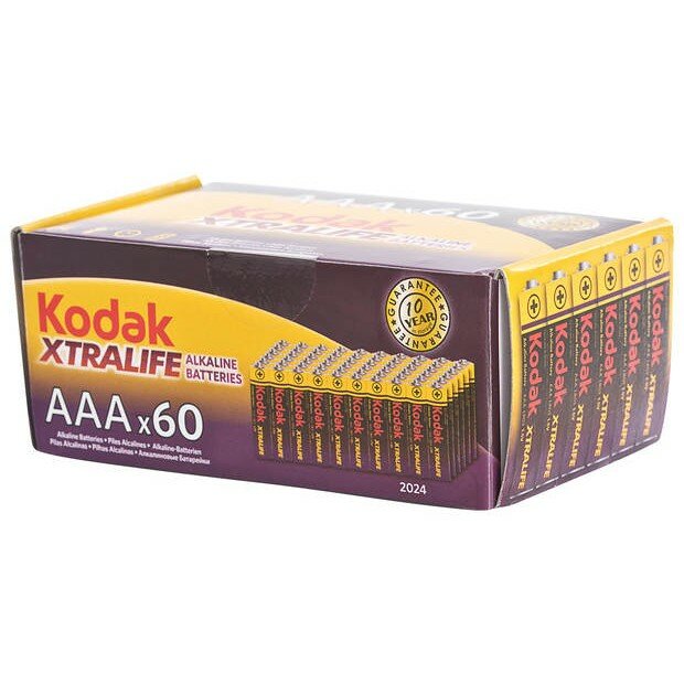 Kodak Батарейка LR03 - 60 4S Colour Box Xtralife Alkaline K3A - 60 60 1200 38400 60 шт. в уп - ке