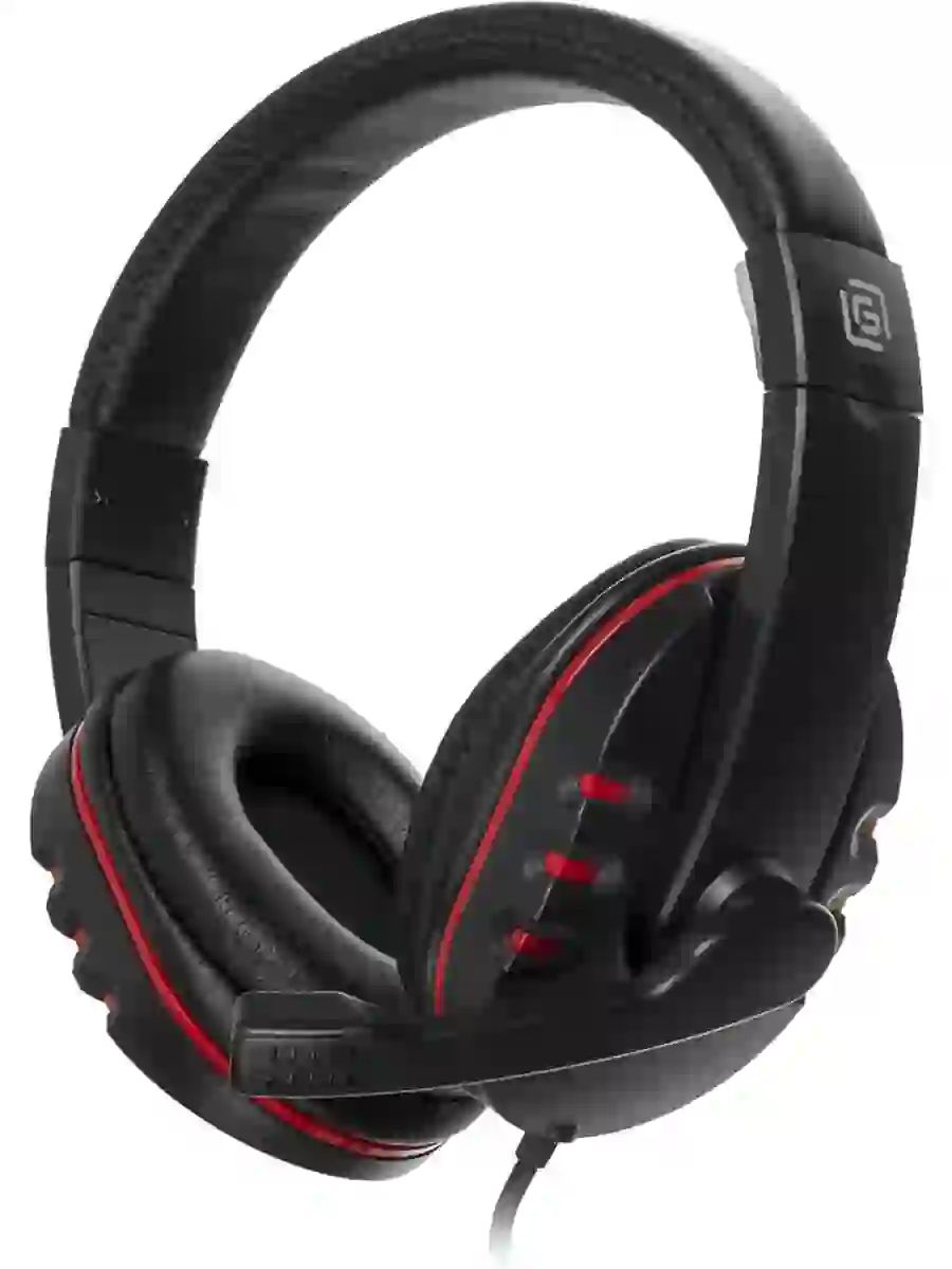 Наушники с микрофоном HS-L380G ABADDON черный/красный 1.8м