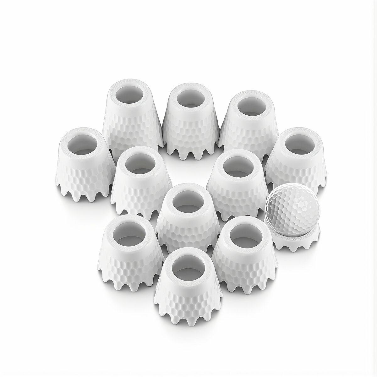 Материал ТПУ гольф ти 8 штук набор с разной высотой мягкие края не повреждают клюшку для гольфа во время игры на поле