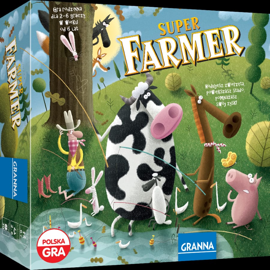 Настольная игра Granna Superfarmer с ранчо, разноцветный