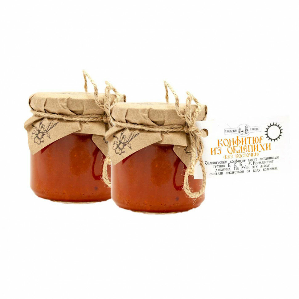 Таежный Тайник Конфитюр из облепихи без косточки, 2x240г