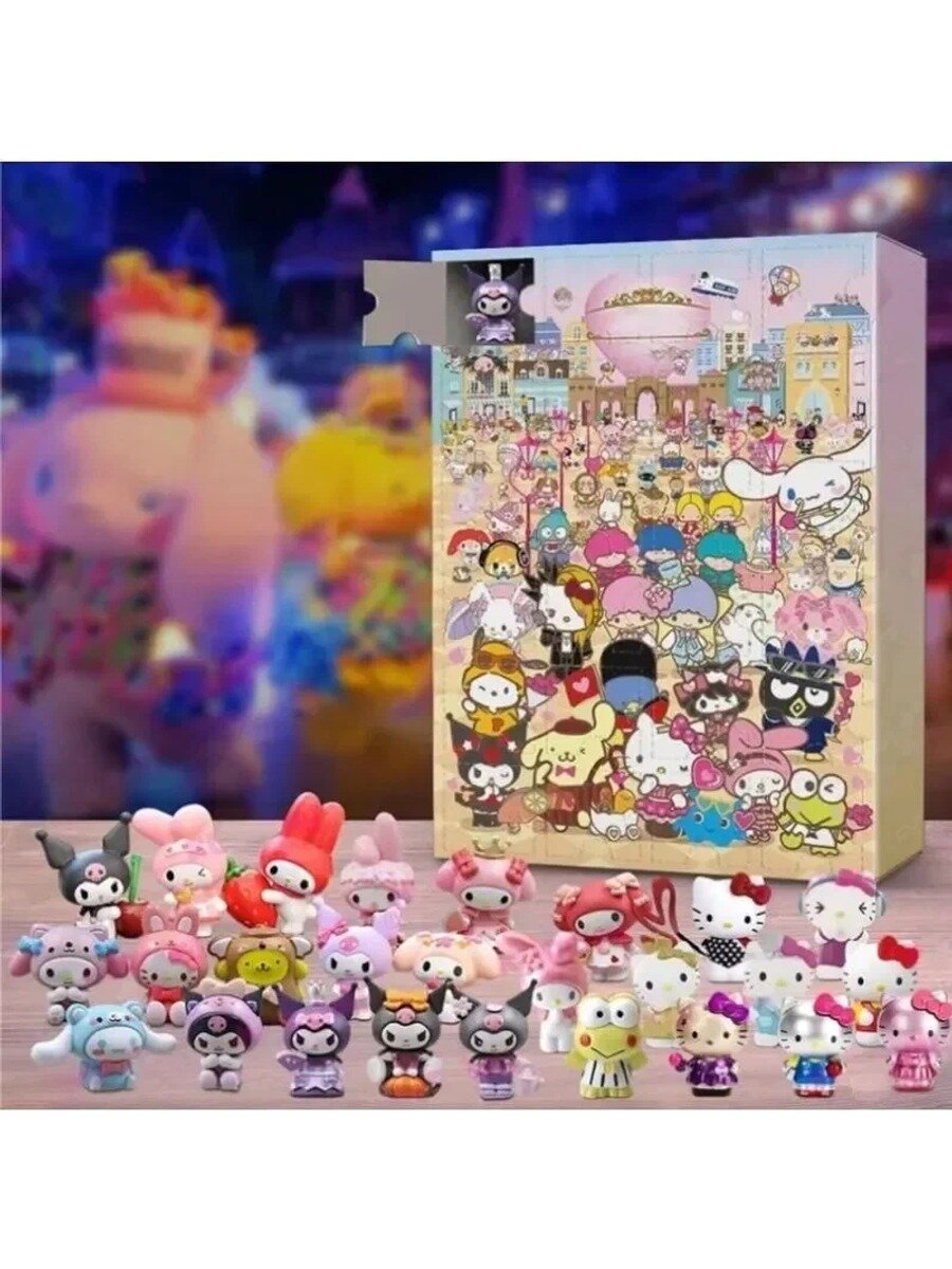 24 шт. адвент календарь Hello Kitty Kuromi / Хелло Китти и Куроми