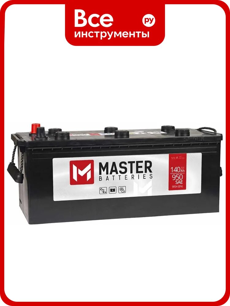 Аккумуляторная батарея MASTER BATTERIES, 140 А·ч, L+ MBT1403