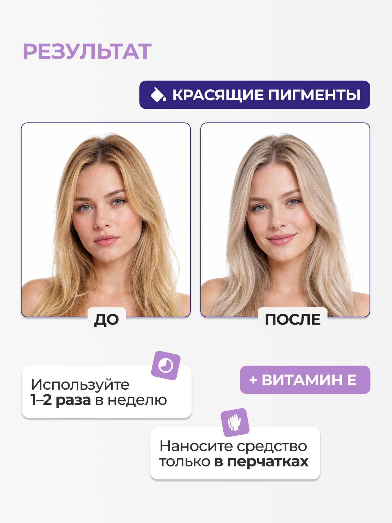 Оттеночный шампунь для волос Wella Professionals Invigo Blonde Recharge для нейтрализации желтизны, 300 мл — фото 1