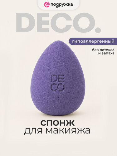 Изображение товара Спонж для макияжа DECO. MAKE UP SPONGE срезанной формы (без латекса)
