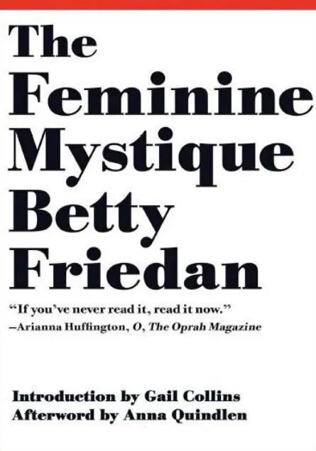 The Feminine Mystique by Betty Friedan Feminist Literature English Book