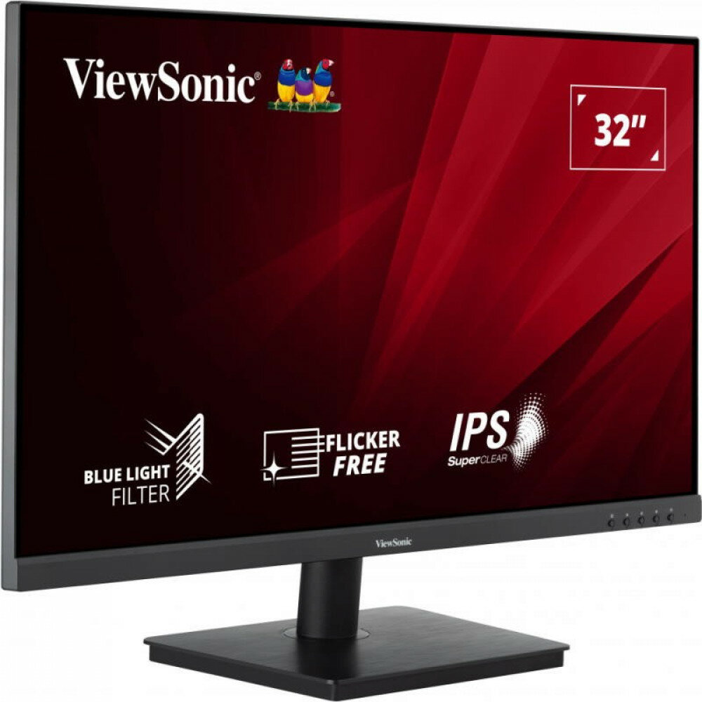 Монитор ViewSonic 31.5 VA3209-2K-MHD черный IPS LED 4ms 16:9 HDMI M/M матовая 250cd 178гр/178гр 2560