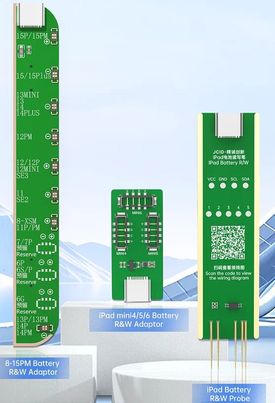 Адаптер iPad mini/4/5/6 Battery R&W, Зеленый