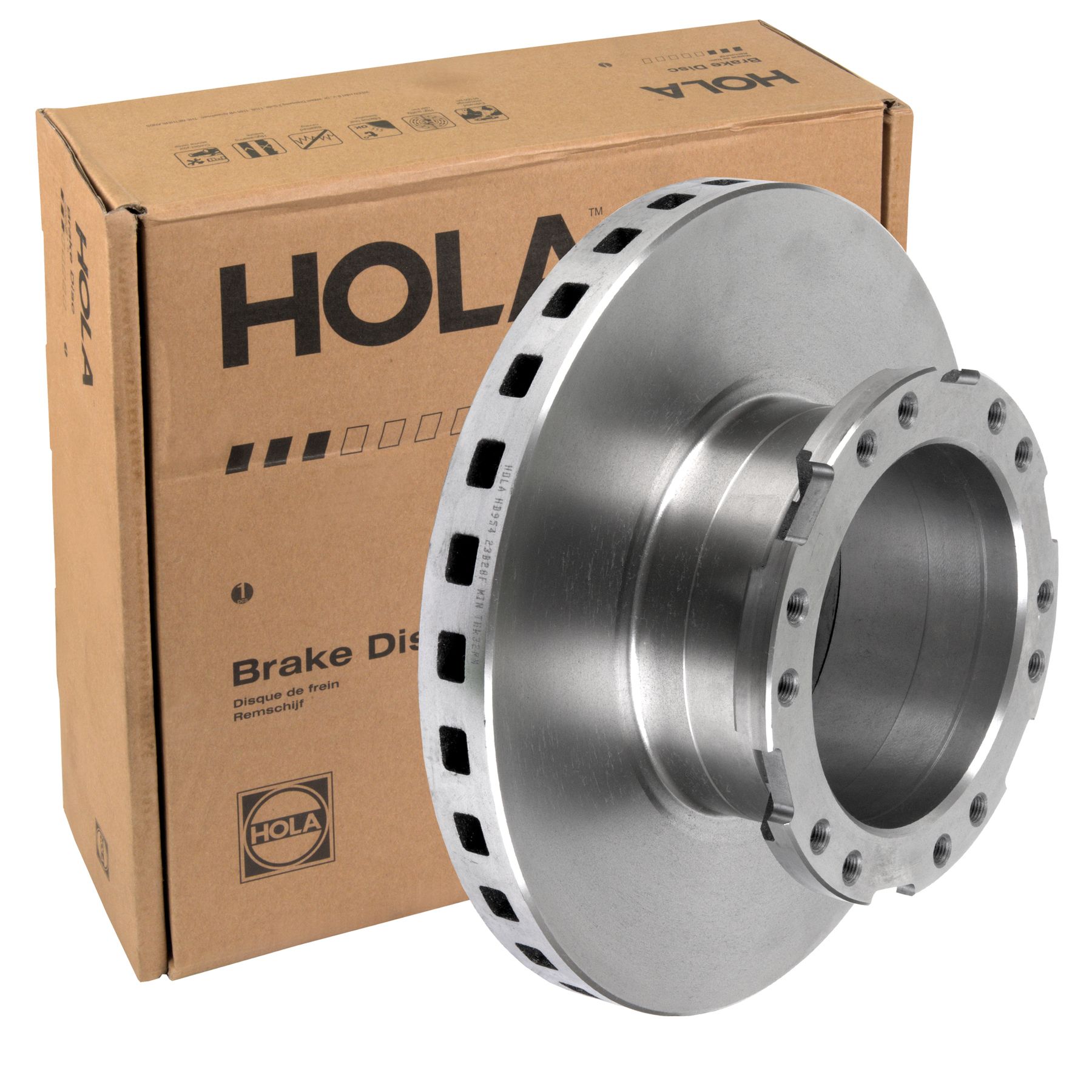 Диск тормозной вентилируемый HOLA HD954 Газ Валдай, газон Next, задний, передний