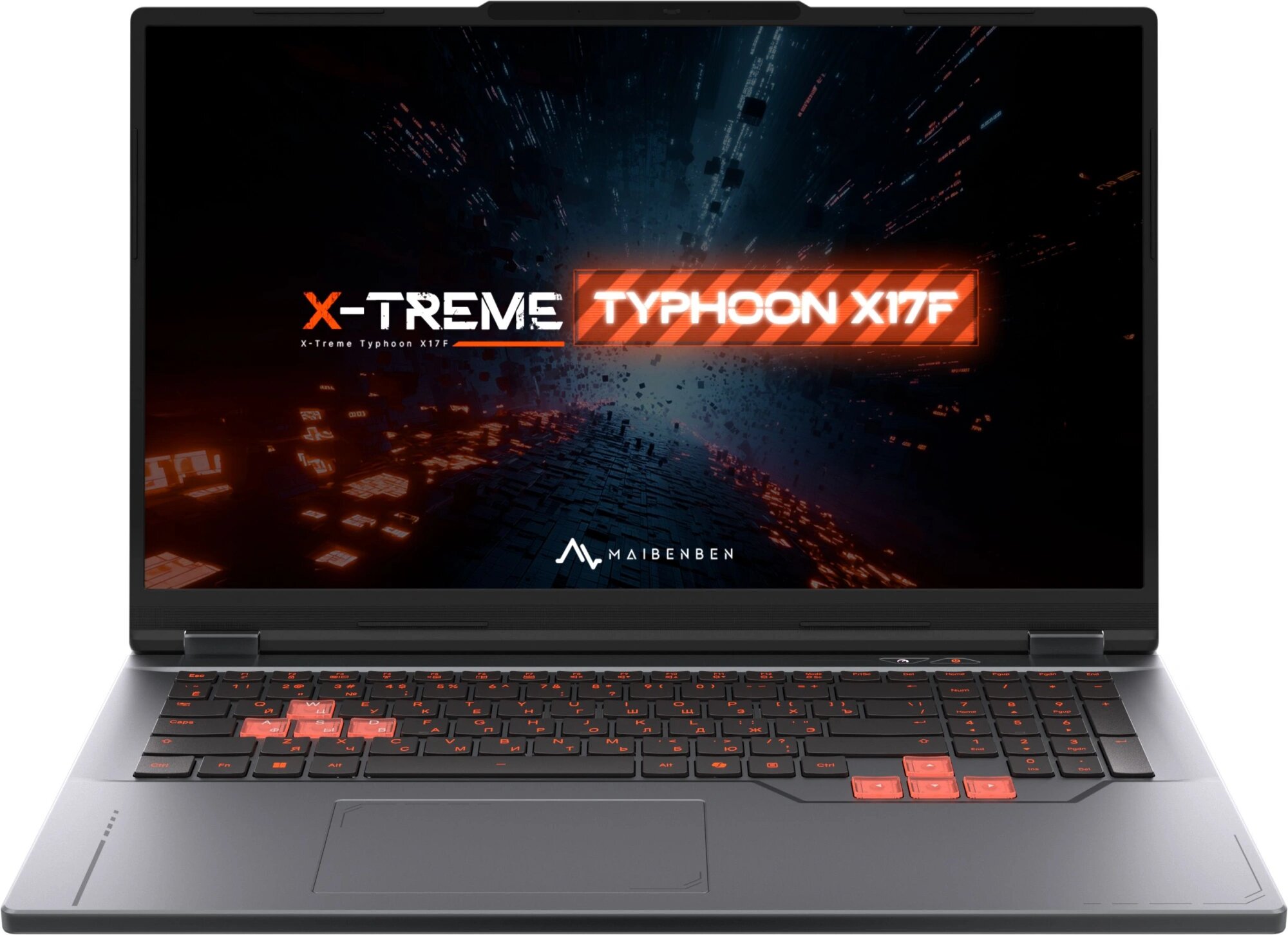 Ноутбук Ноутбук Maibenben X17F-R77435 Ryzen 7 7445HS 16Gb SSD1Tb NVIDIA GeForce RTX 3050 4Gb 17.3" IPS FHD (1920x1080) Linux grey WiFi BT Cam 5200mAh (X17F-R774350G34LG4E10)