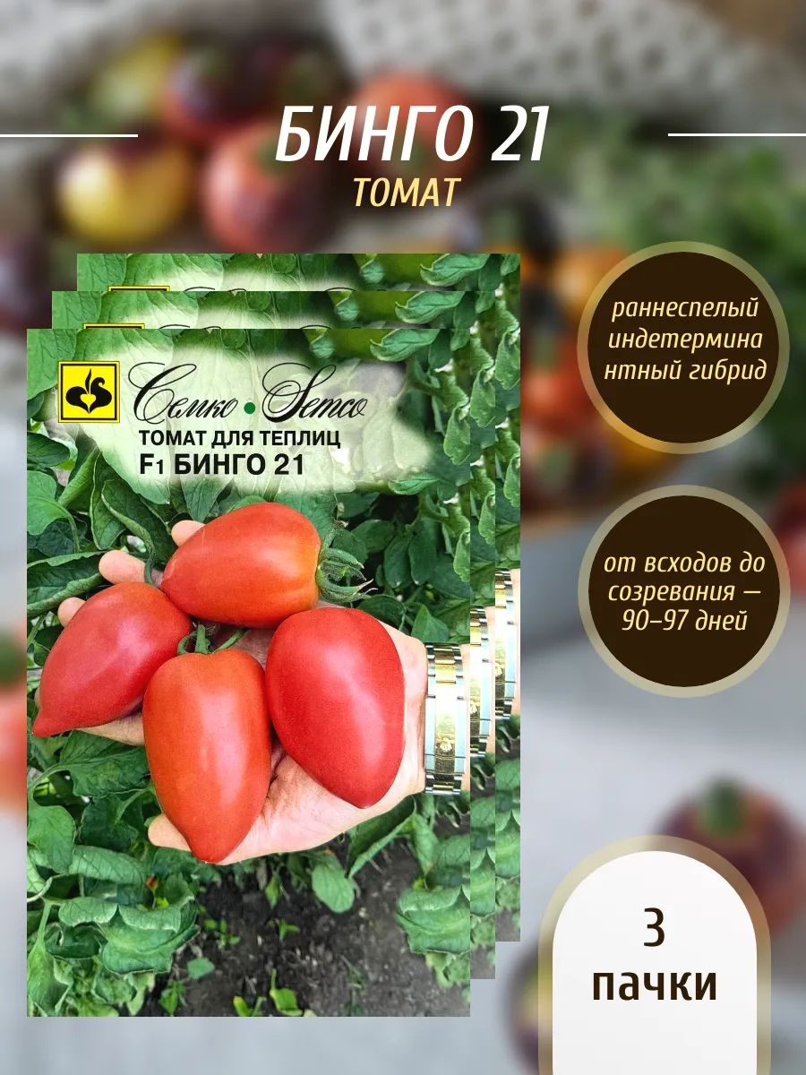 Семена, Томат Бинго 21 F1, 3 пачки