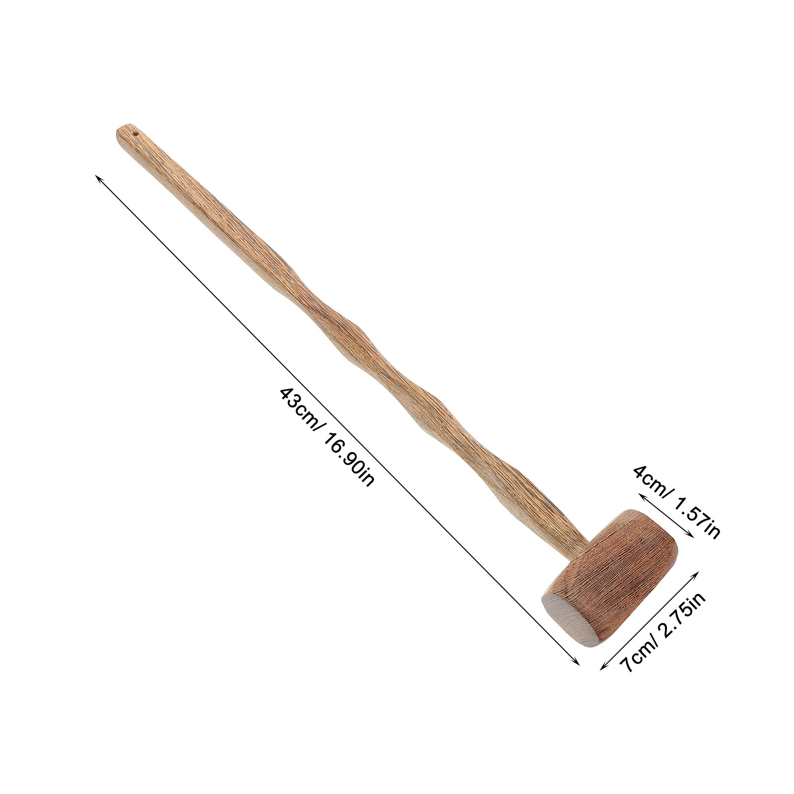 Деревянный Молоток Судьи Для Детского Ролевого Игрок Realistic Courtroom Hammer 43.00X7.00X4.00Cm
