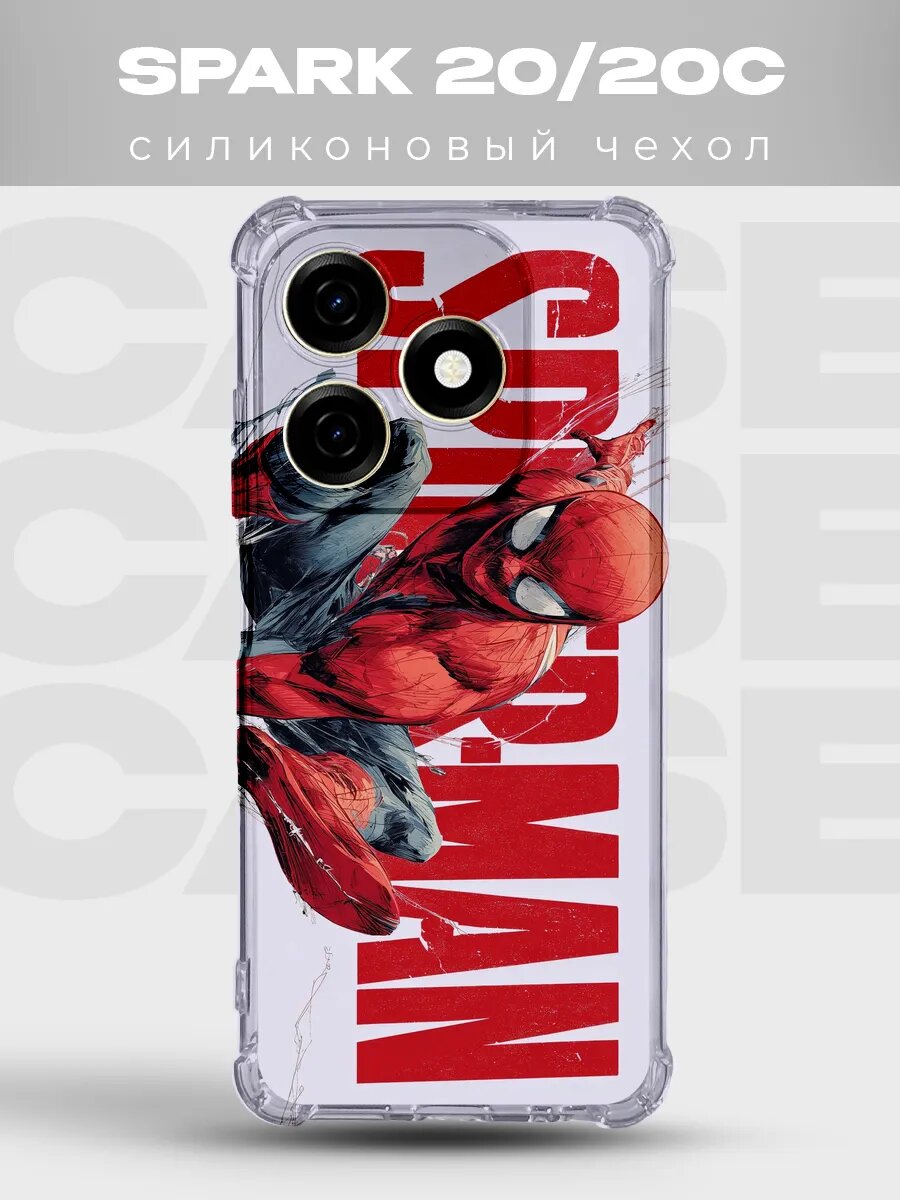 Чехол на Spark 20/20C Человек-паук spider man человек паук