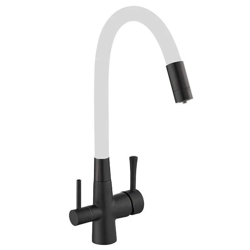 Смеситель для кухни Savol S-L1806H-02 цвет Черный Белый