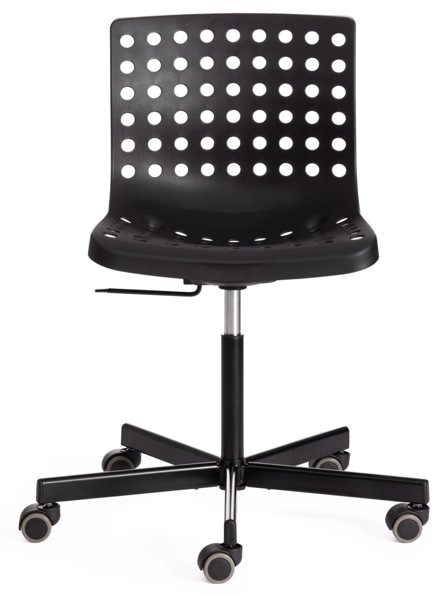 Кресло офисное Tetchair SKALBERG OFFICE (mod. C-084-B) / 46 х 59 х 75-90 см, Black (черный) — фото 1