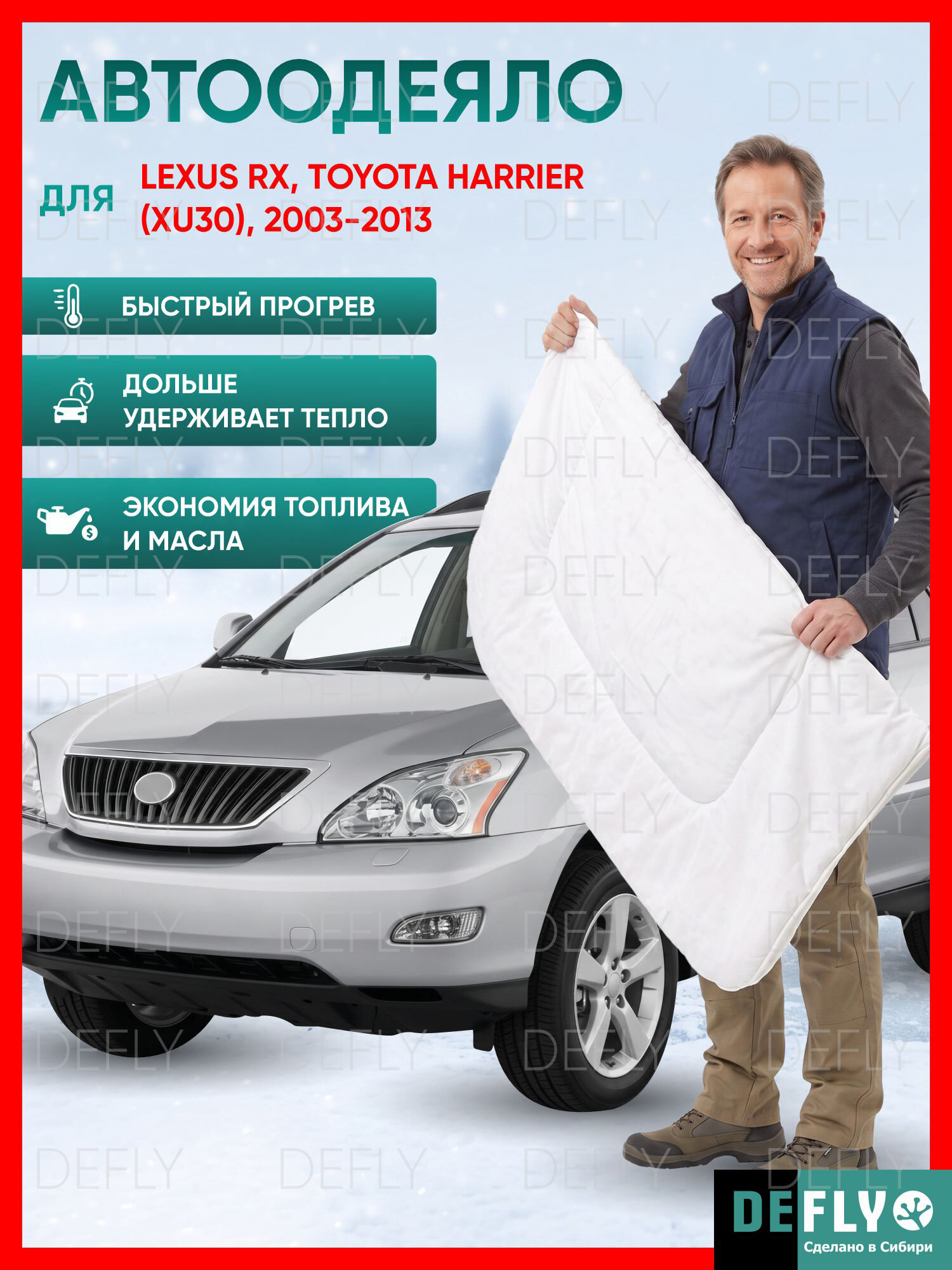 Автоодеяло для Lexus RX, Toyota Harrier (XU30), 2003-2013