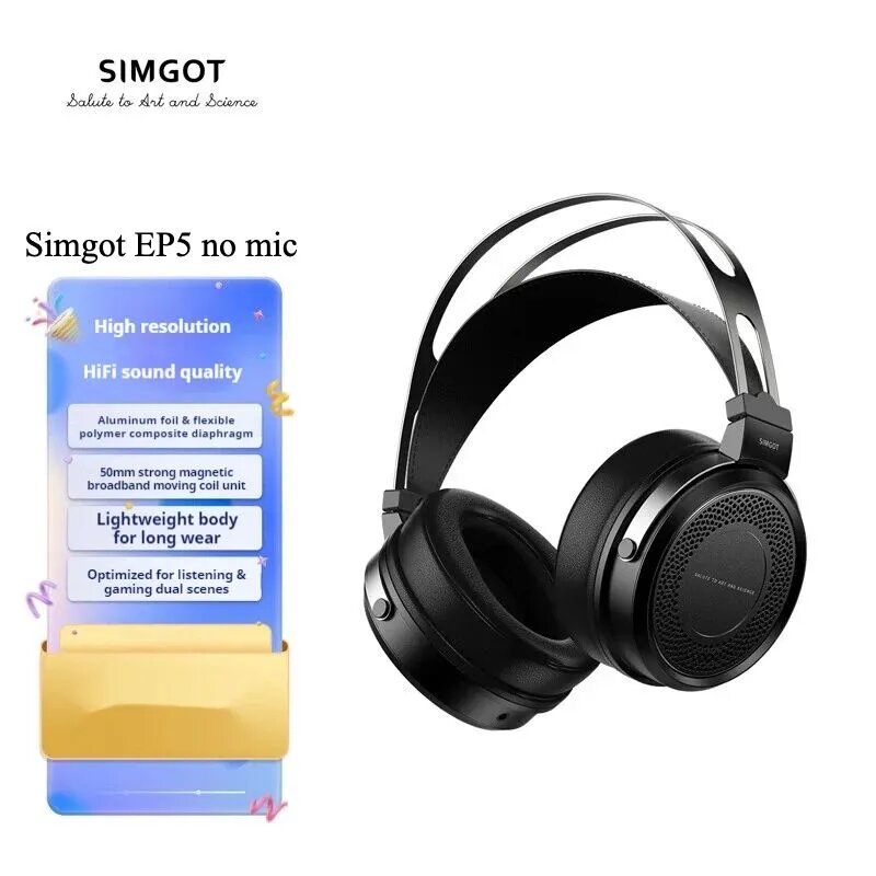 Simgot Наушники проводные, черный