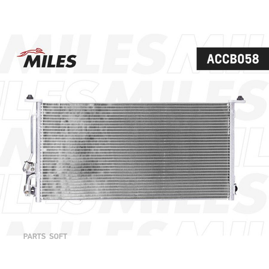 Конденсер MITSUBISHI LANCER 2003- 1.3/1.6/2.0 от официального дистрибьютора, MILES, артикул ACCB058
