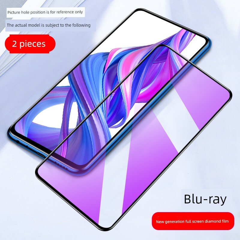 Honor 9X Pro Полное покрытие Диамант анти-подглядывание защитная пленка Фильтр синего света 2 шт