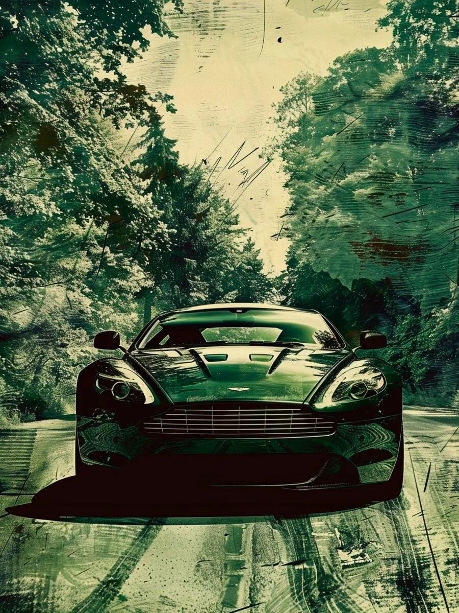 Постер для интерьера на стену (40х50 см). Авто Aston Martin