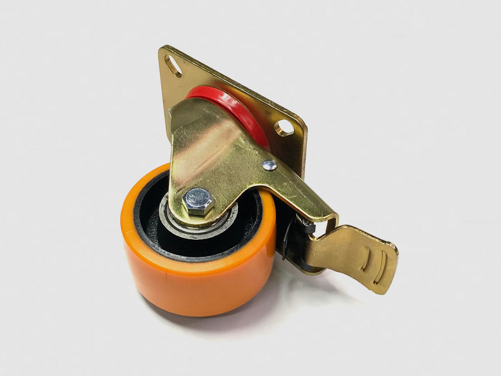 Колесо c тормозом 80 с платформой, B929 / 1 шт / соберизавод