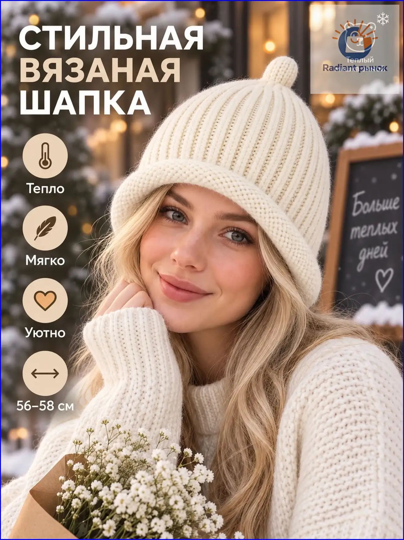 Шапка для девочек и женщин