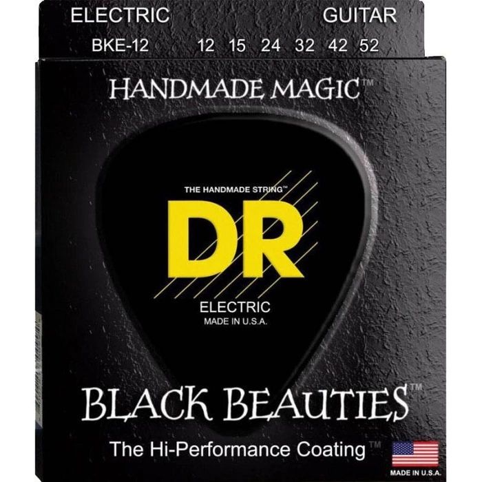 DR String BKE-12 BLACK BEAUTIES Струны для электрогитары
