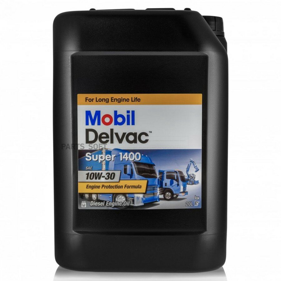 Mobil Delvac Super 1400 10W-30 20 л от официального дистрибьютора, MOBIL, артикул 152715