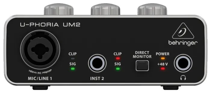 USB аудиоинтерфейс Behringer U PHORIA UM2