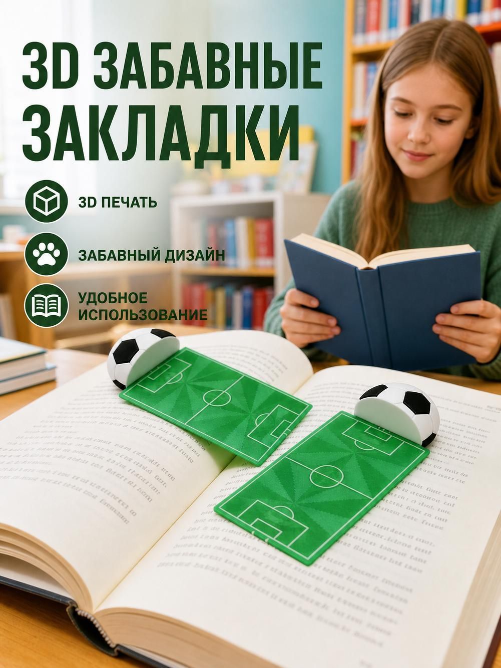 Закладки с изображениями животных