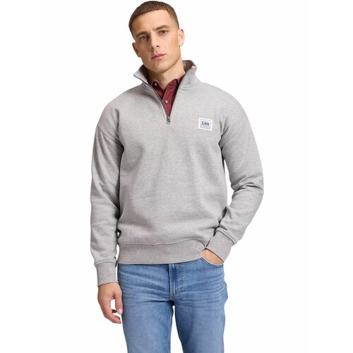 фото Свитшот lee men half zip sweatshirt, размер s, , серый