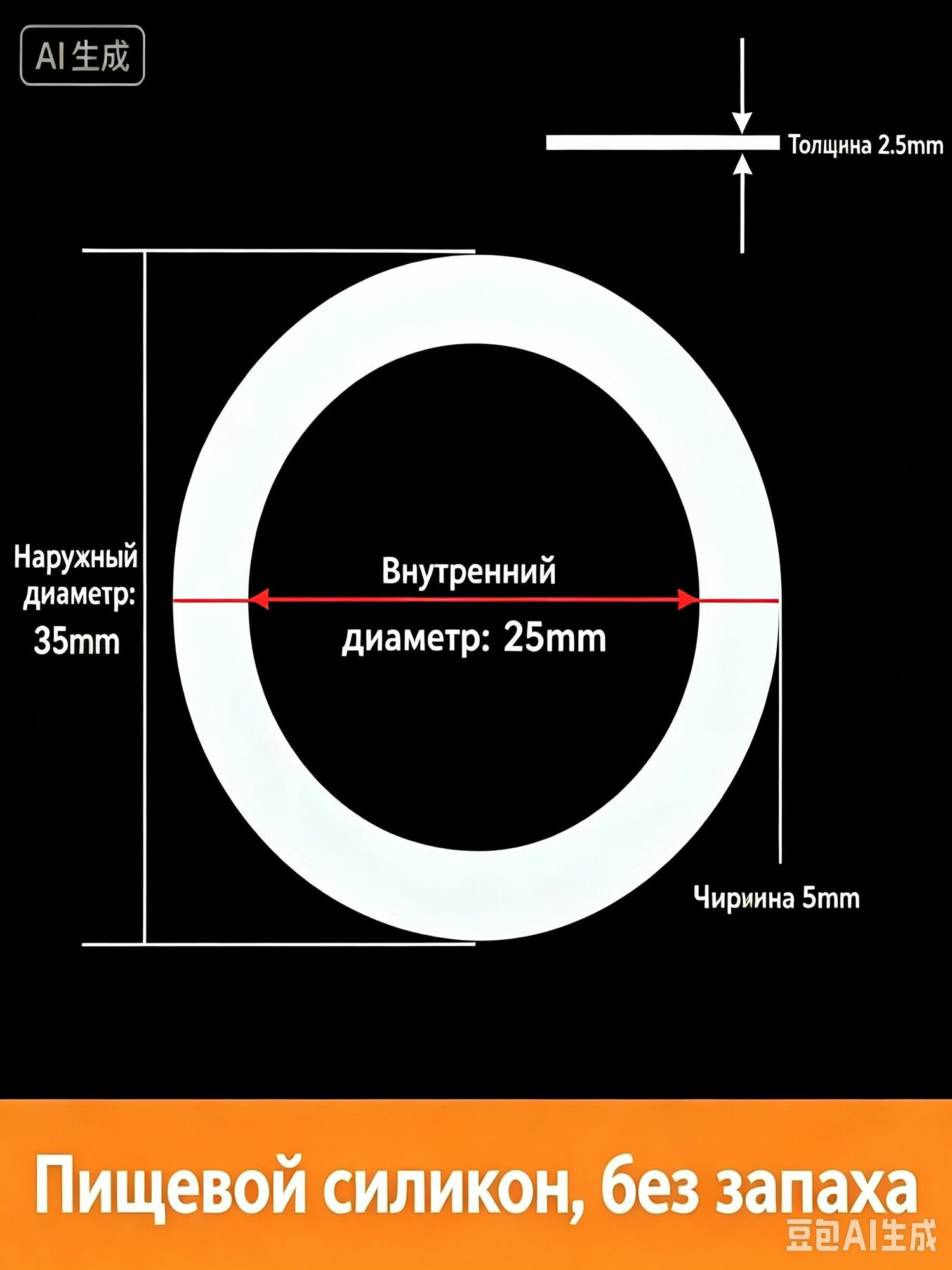 Уплотнительное кольцо для термоса3.5cm 2шт.